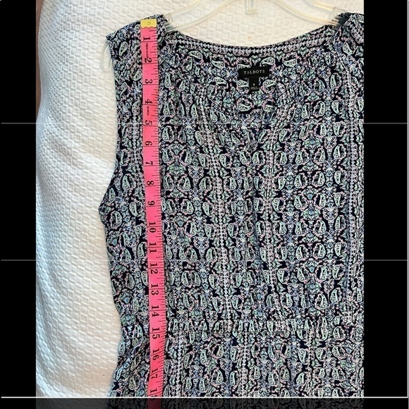 Talbots Blue Paisley Dress - Picture 13 of 15